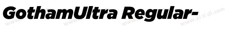 GothamUltra Regular字体转换